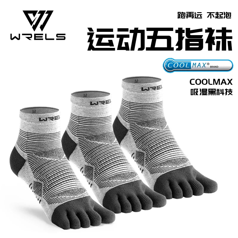 Meias Desportivas Five-Toe WRELS Coolmax – Elasticidade e Conforto para Alta Performance (FitZONE)