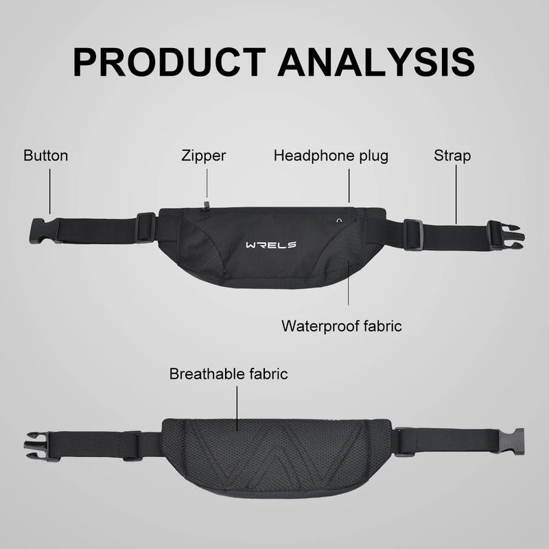 Bolsa de Cintura Desportiva Impermeável Ultra-Fina para Telemóvel (FitZONE)