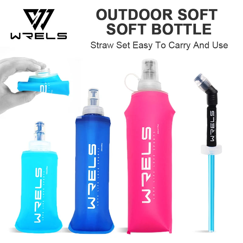 Garrafa Dobrável Soft Flask (TPU, Sem BPA) – Ideal para Caminhada, Corrida e Desporto (FitZONE))